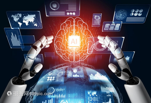 3d使未來機(jī)器人技術(shù)開發(fā)工智能和機(jī)器學(xué)習(xí)概念成為未來機(jī)器人技術(shù)開發(fā)3d為人類未來生命進(jìn)行全球機(jī)器人生物科學(xué)研究